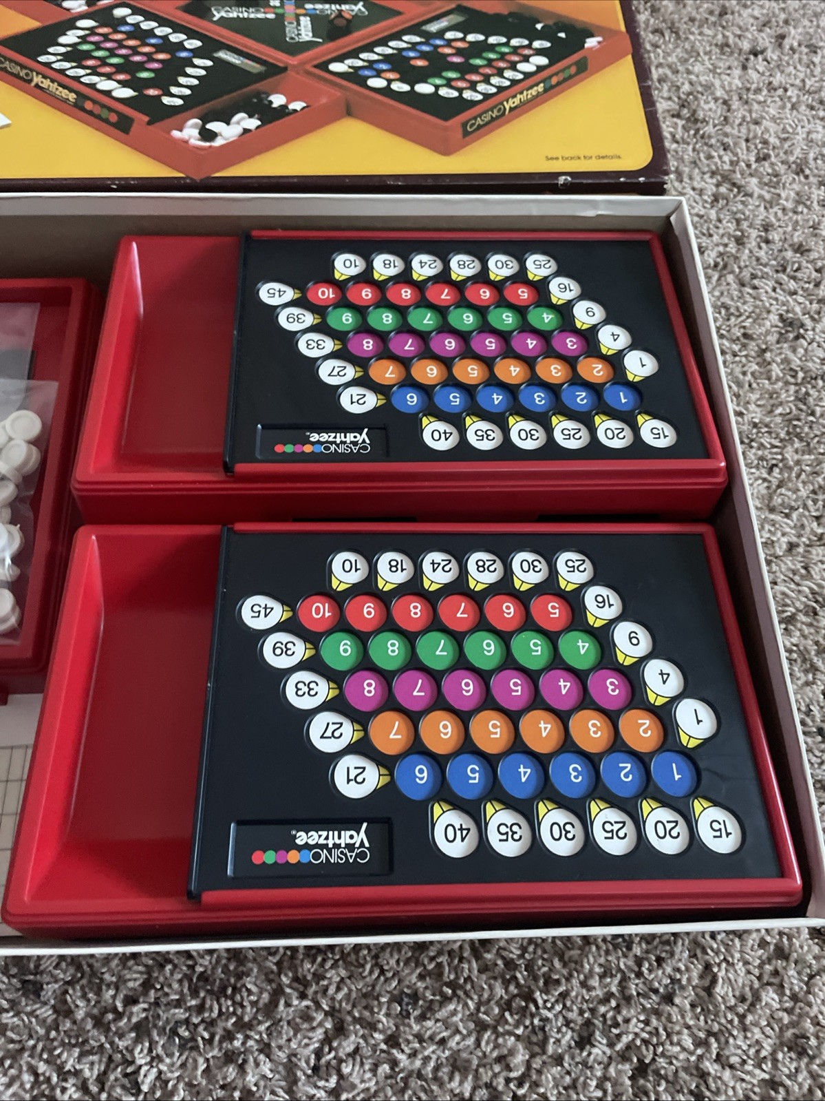 Vintage 1986 Casino Yahtzee Game by Milton Bradley 100% COMPLETE Nice!