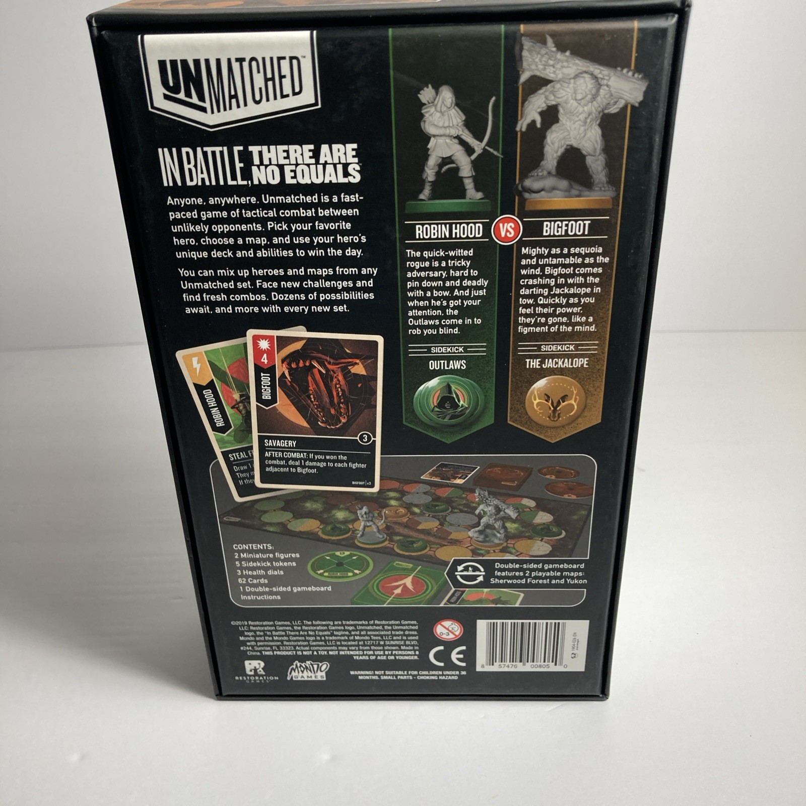Restoration Games – Unmatched: Robin Hood VS Bigfoot (2019) – COMPLETE! RARE