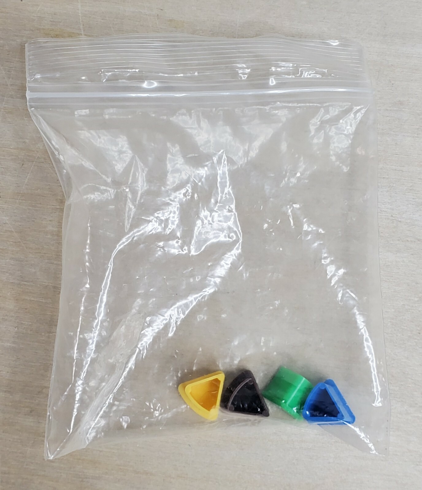Trivial Pursuit Trivia Counter Token Pie Pieces Only Set of 4 Brown Blue Green Y