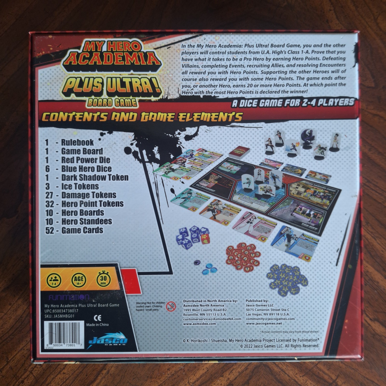 My Hero Academia Plus Ultra Board Game Jasco 2022 Anime 2-4 Players Complete