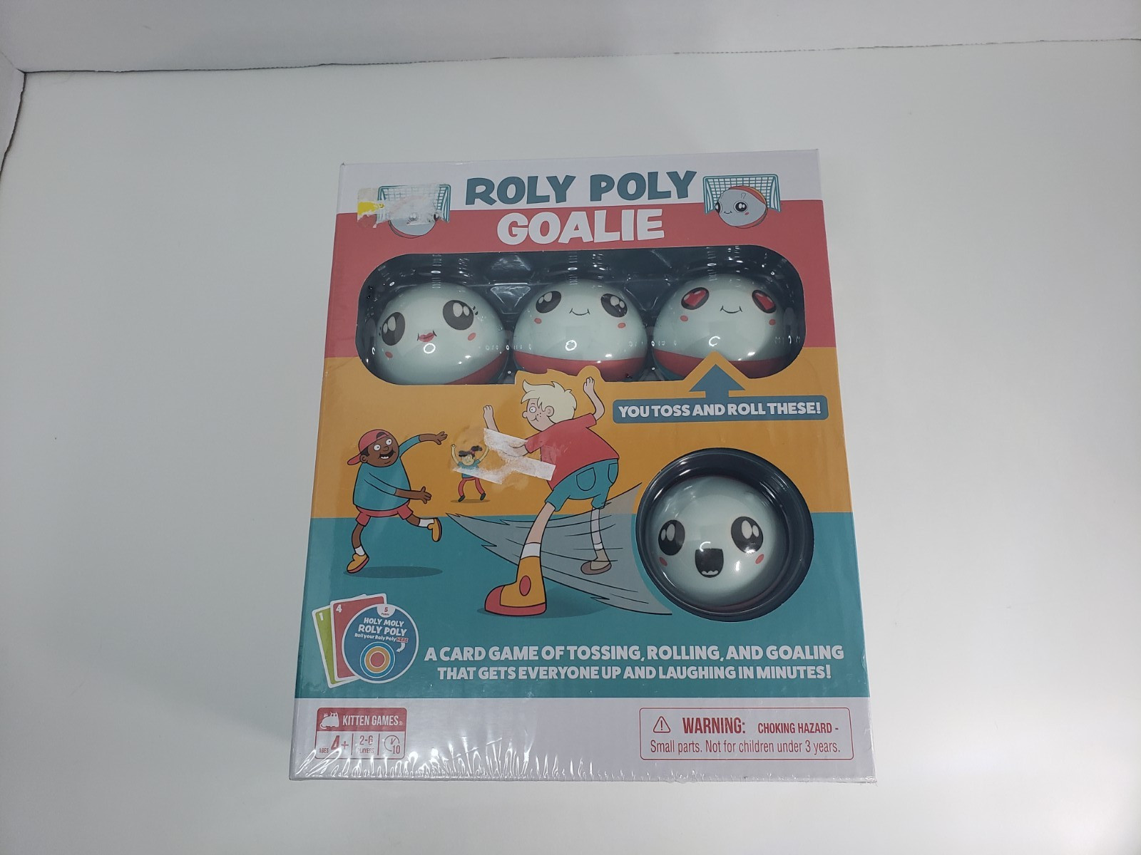 Kitten Games Roly Poly Goalie Board Game Family Bonding Counting Skills New