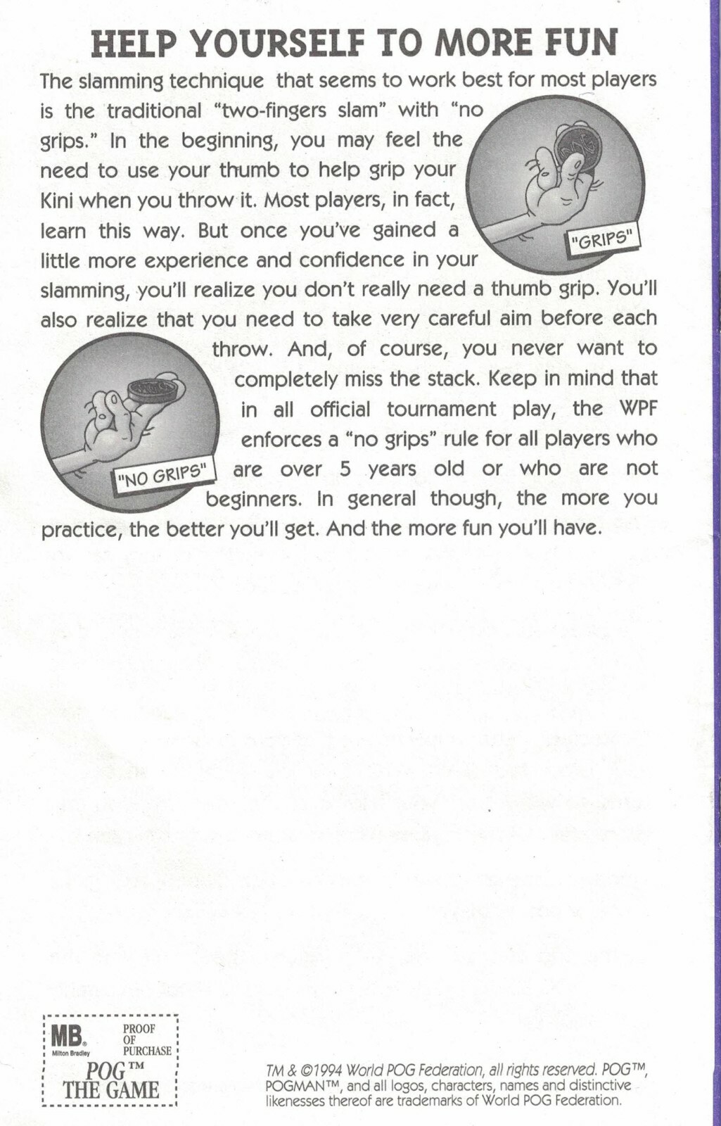 History & Rule Book The World POG Federation POGMAN 15 Page Book Ephemera 1994