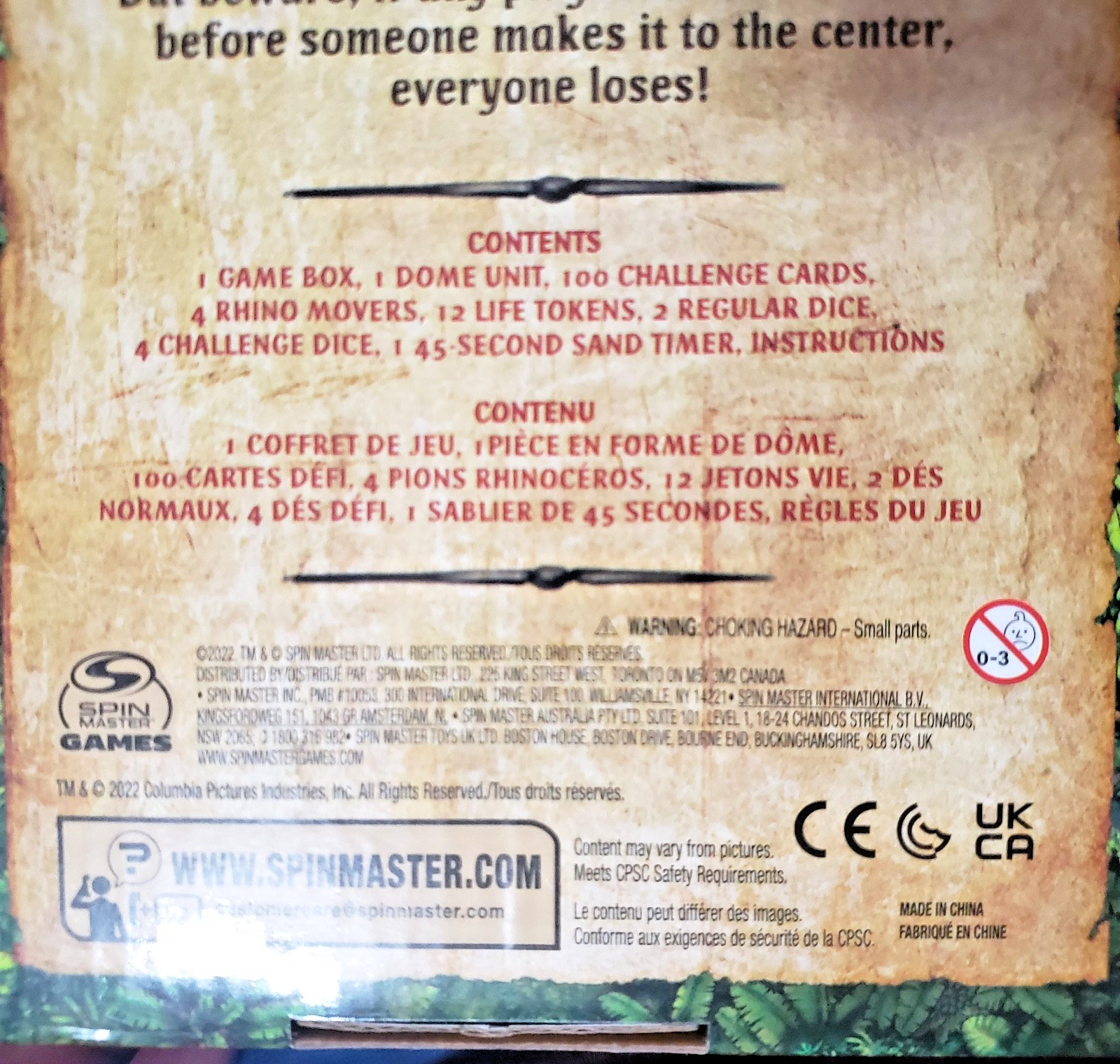 Jumanji the Game Real Wooden Box Edition of the Classic Adventure Board Game