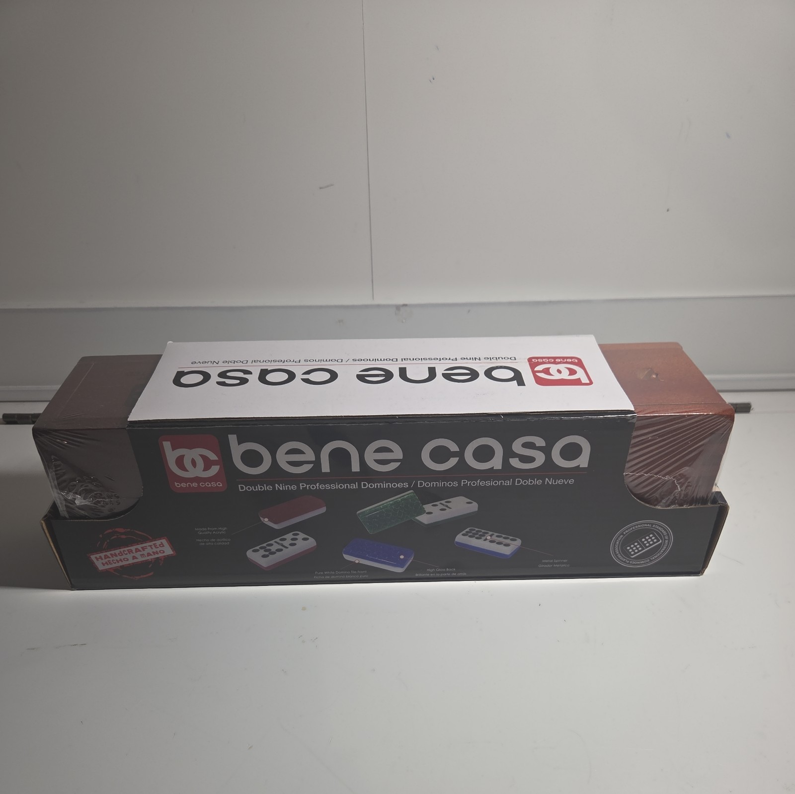 Bene Casa – blue Double Nine High Gloss Dominoes Set – Includes 55 Dominoes