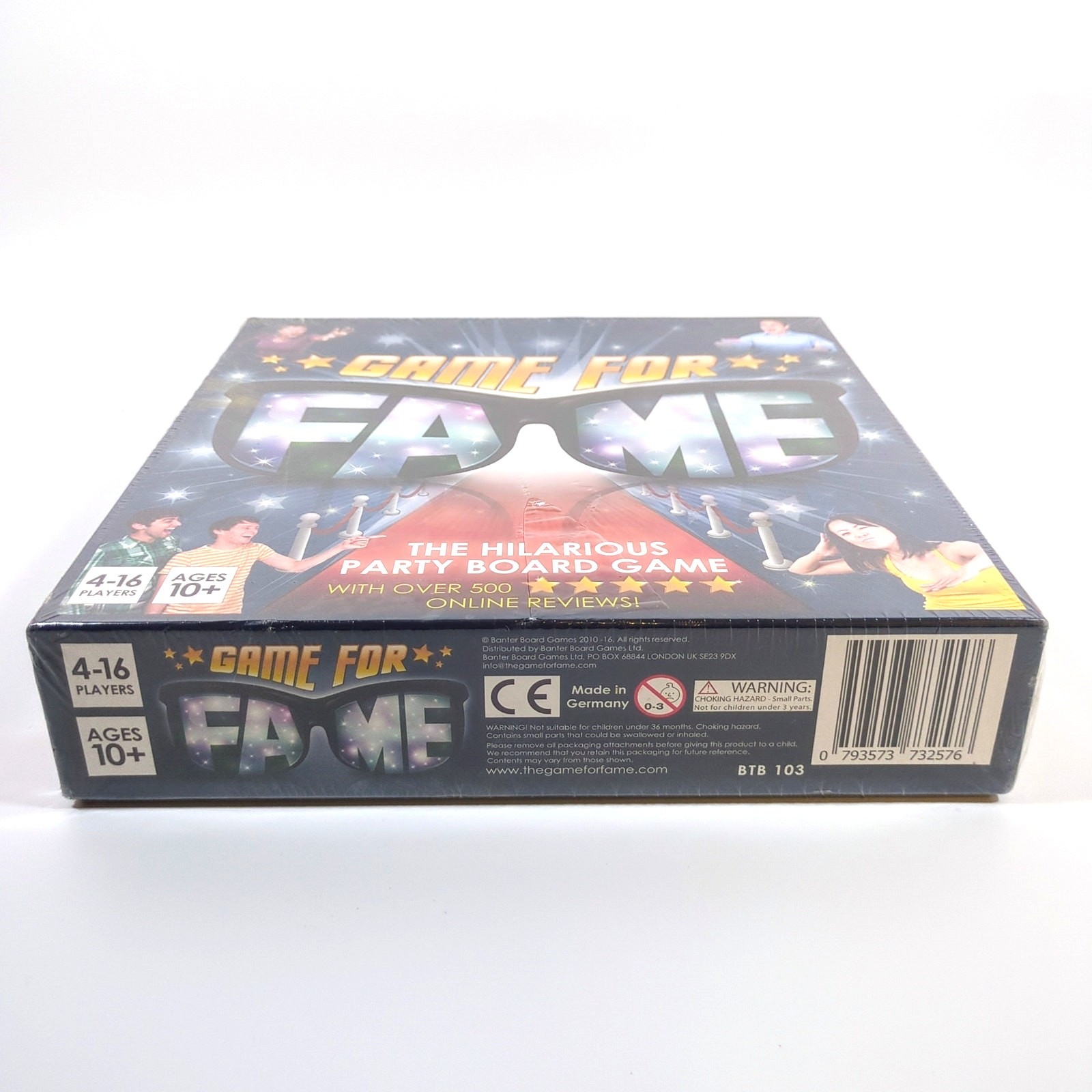 Game For Fame The Hilarious Party Board Game Brand New Sealed 10+ 4-16 Players