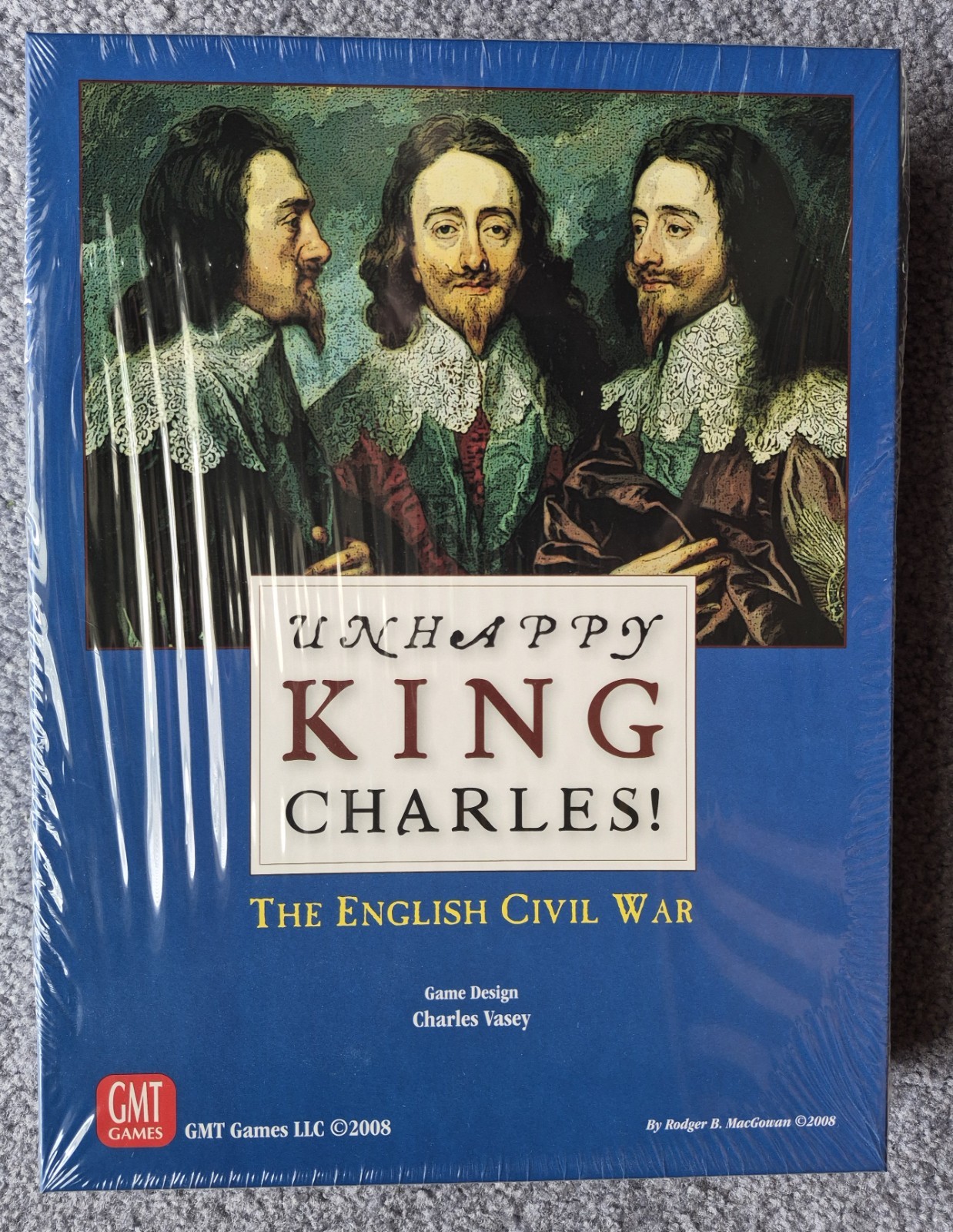 Unhappy King Charles! The English Civil War GMT 0814 – w/Mounted Map – in SW