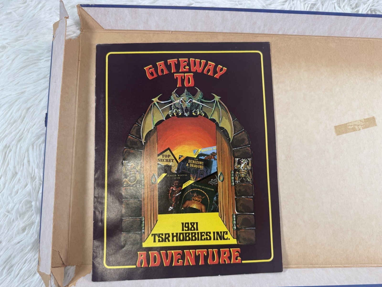 TSR Dungeon! Fantasy Board Game 1981 with Box, Board, Cards & Pieces