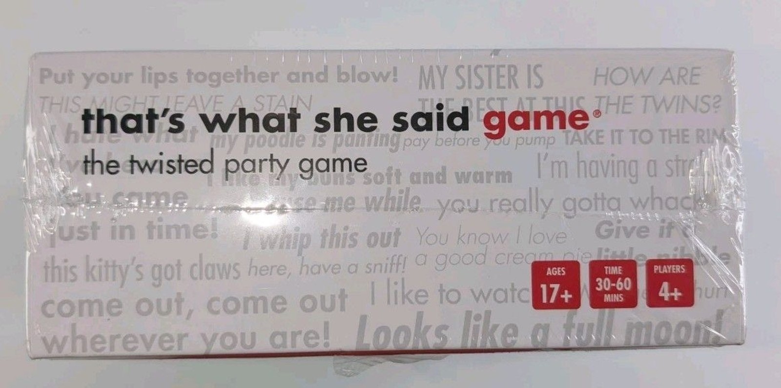 That’s What She Said The Twisted Party Game New Factory Sealed