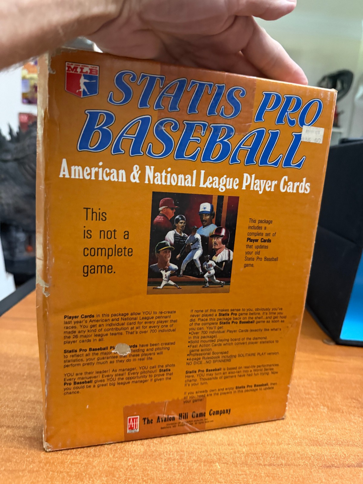 1988 Update Avalon Hill Statis Pro Baseball Player Game Cards Unpunched