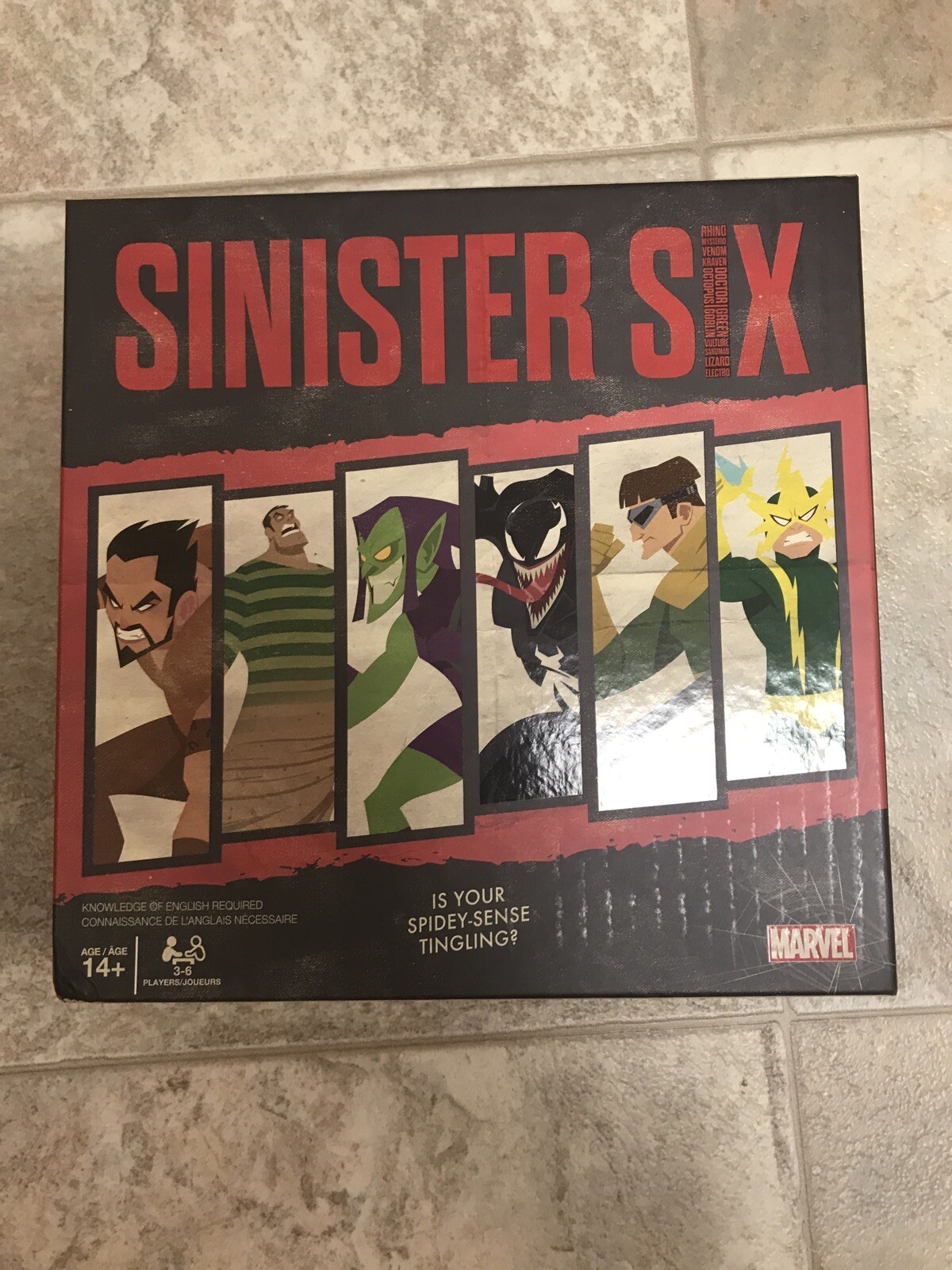 Marvel Sinister Six, Spider-Man Villains Heist Card Game for Teens and Adult New