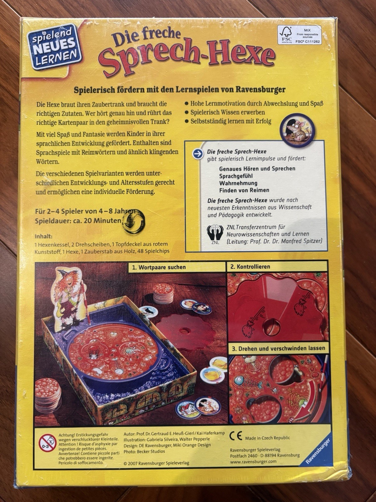 German Board Game (Deutsches Brettspiel) Die Freche Sprech Hexe