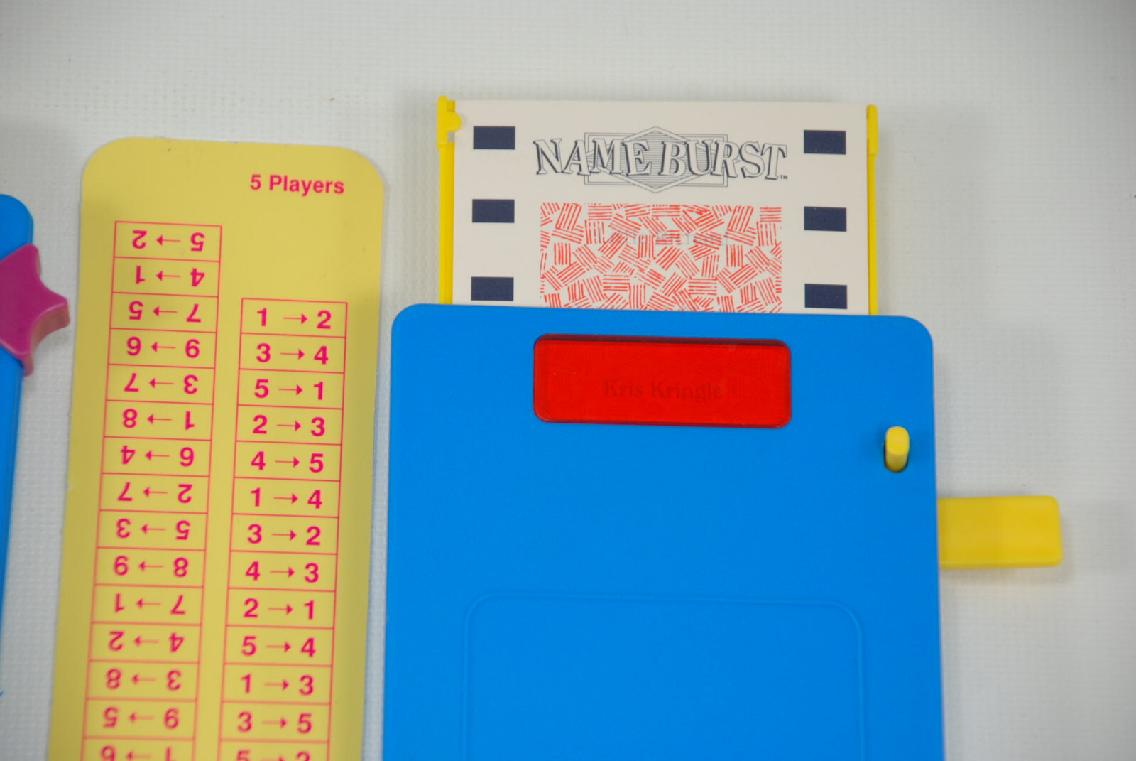 NAME BURST Memory Jogging Name Calling Who’s Who Game HERSCH 1992