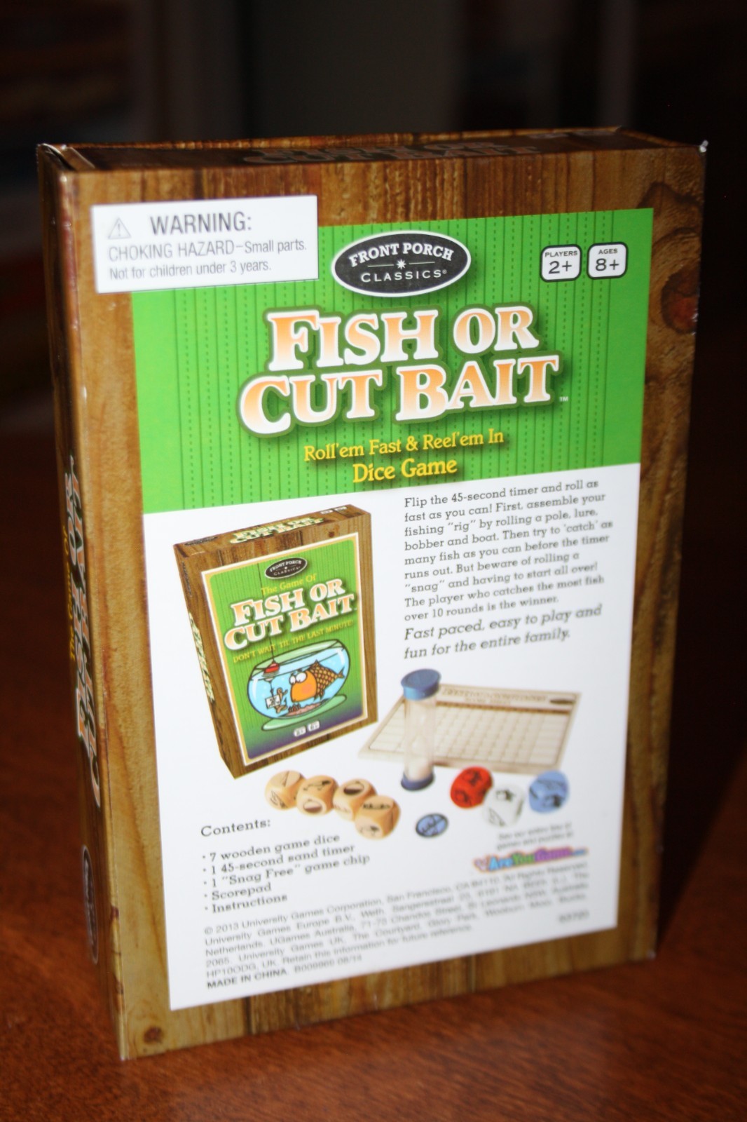 Fish or Cut Bait Roll ’em Fast & Reel ’em In Dice Game Front Porch Classics 2013