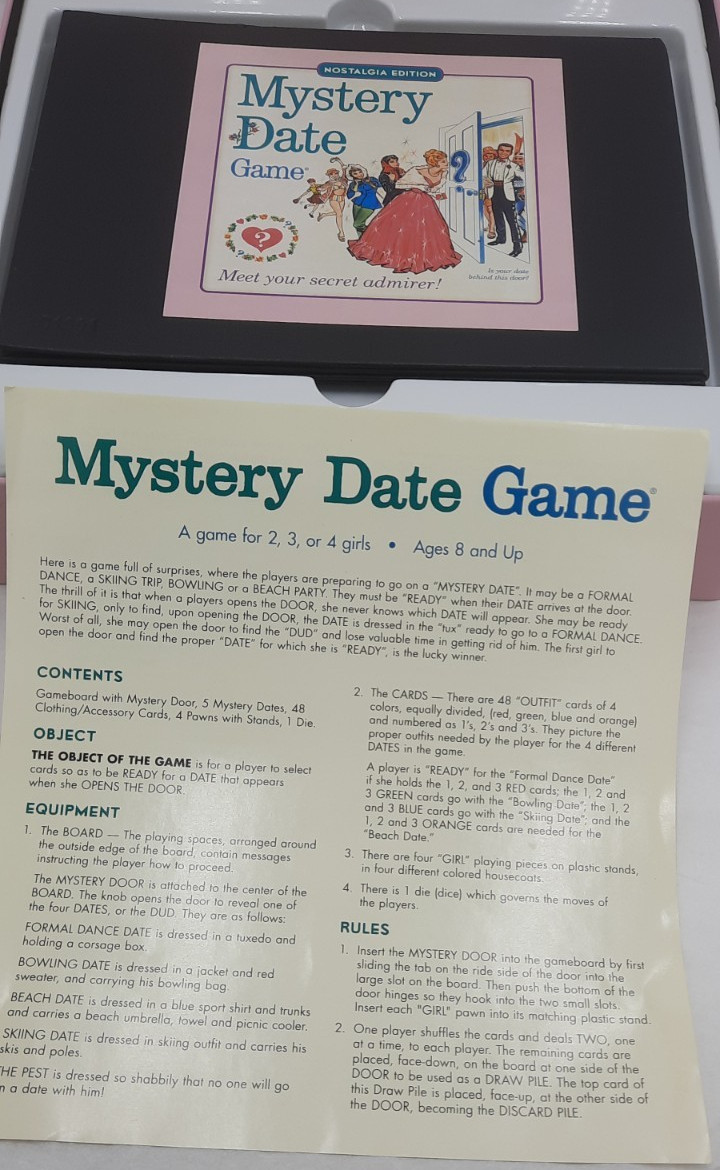 Mystery Date Game Nostalgia Edition in Tin Complete 2014