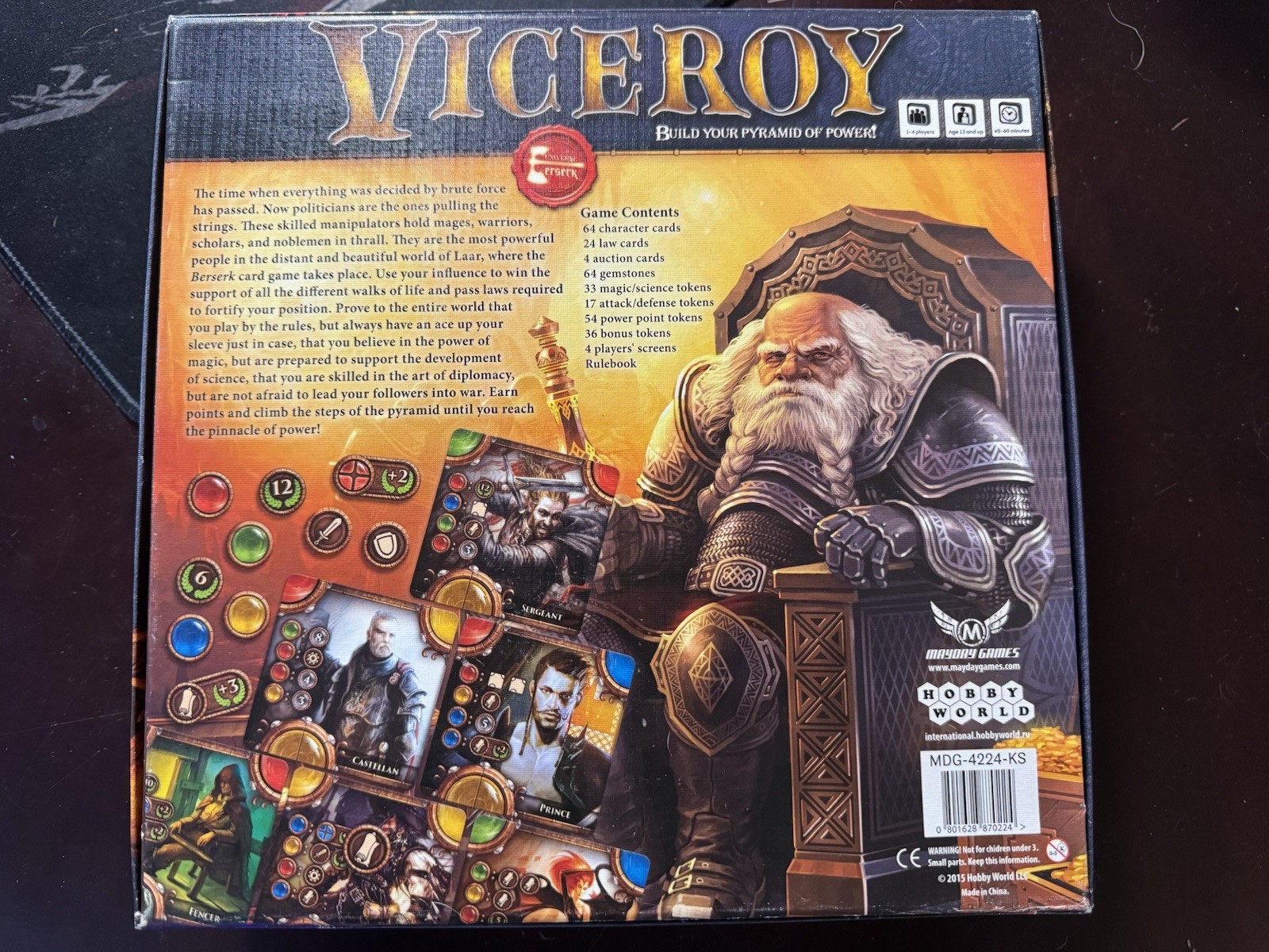 Viceroy Limited Kickstarter Edition Board Game Complete In Box. Excellent Cond