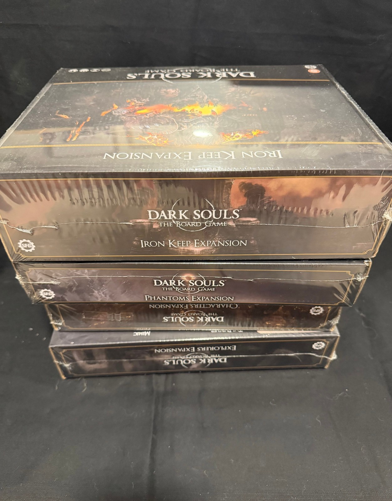 Dark Souls Board Game Expansion Lot Iron Keep Phantoms Explorers Chars Tiles