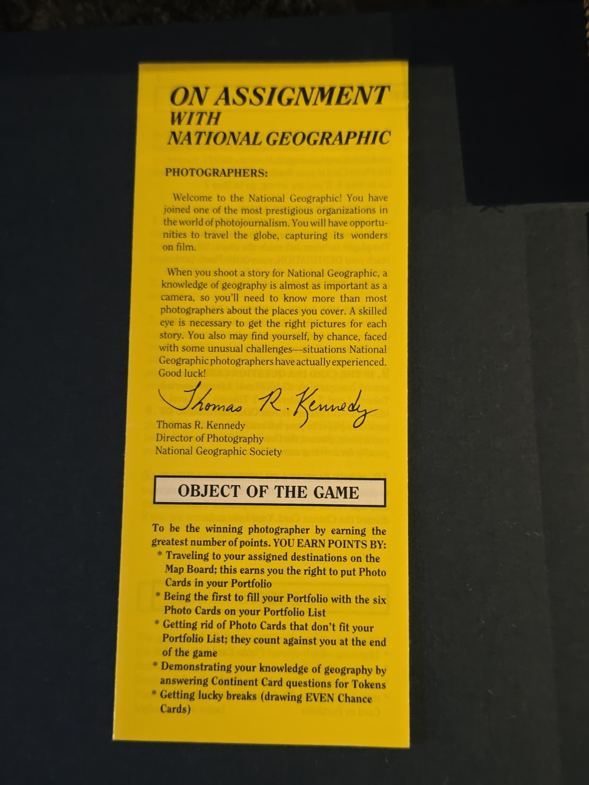 Vintage 1990 On Assignment with National Geographic Board Game – Complete