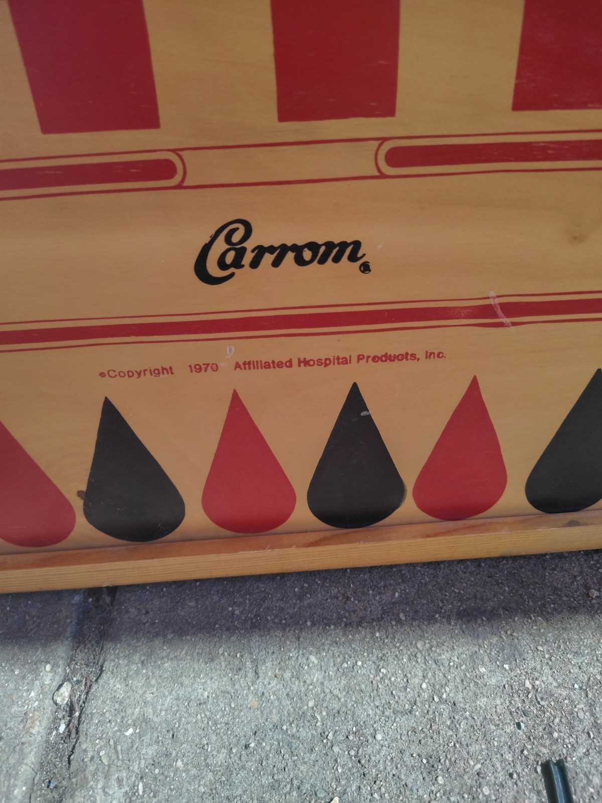 Vintage 1970 Carrom Double Sided Game Board . Game Room/man Cave.