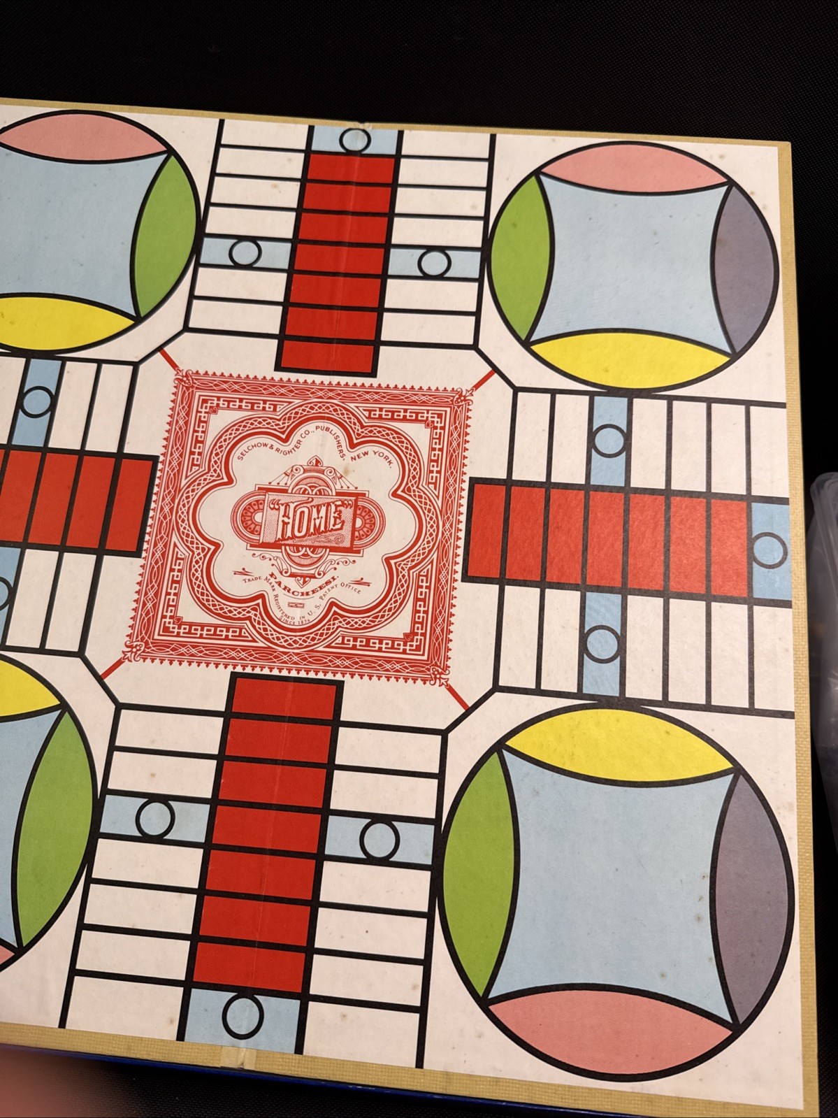 VINTAGE 1964 PARCHEESI GOLD SEAL EDITION GAME -SELCHOW & RICHTER ~ COMPLETE VGC
