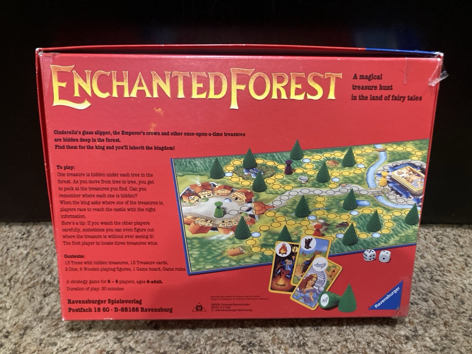 Enchanted Forest Board Game Ravensburger 1994 Vintage Complete FREE SHIPPING