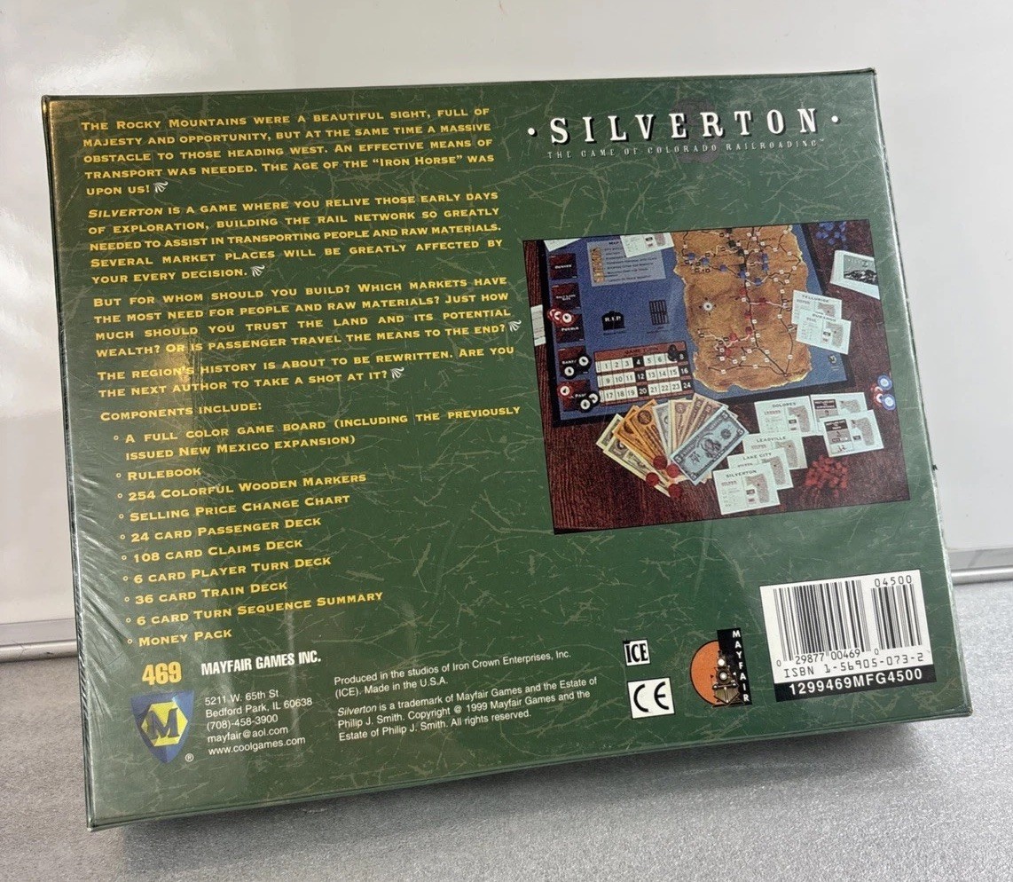 Silverton Board Game by Mayfair MFG469 New in Shrink Wrap