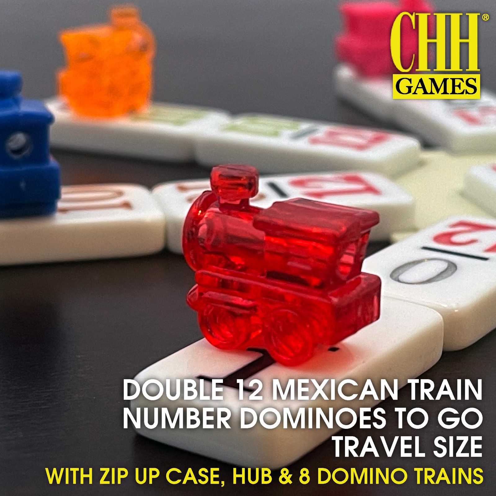 CHH Double 12 Mexican Train Number Dominoes – standart, Original Version