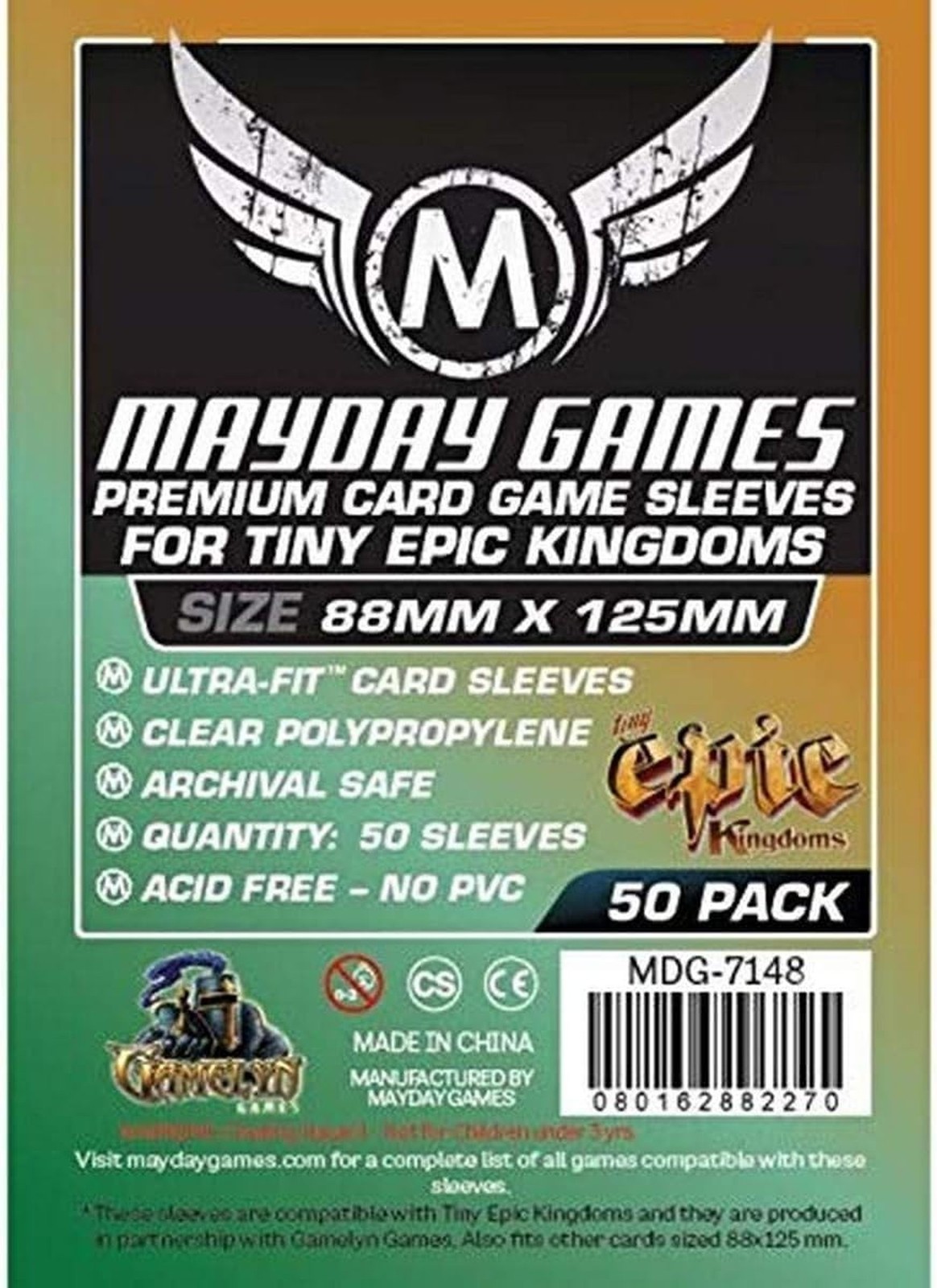 Mayday Games Tiny Epic Kingdom Sleeves(88x125mm)-50 Premium
