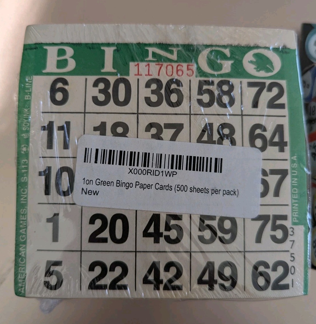 Professional Deck of Bingo Calling Cards- 5 Colors- 1-75 W/ Pack Of Bingo Cards