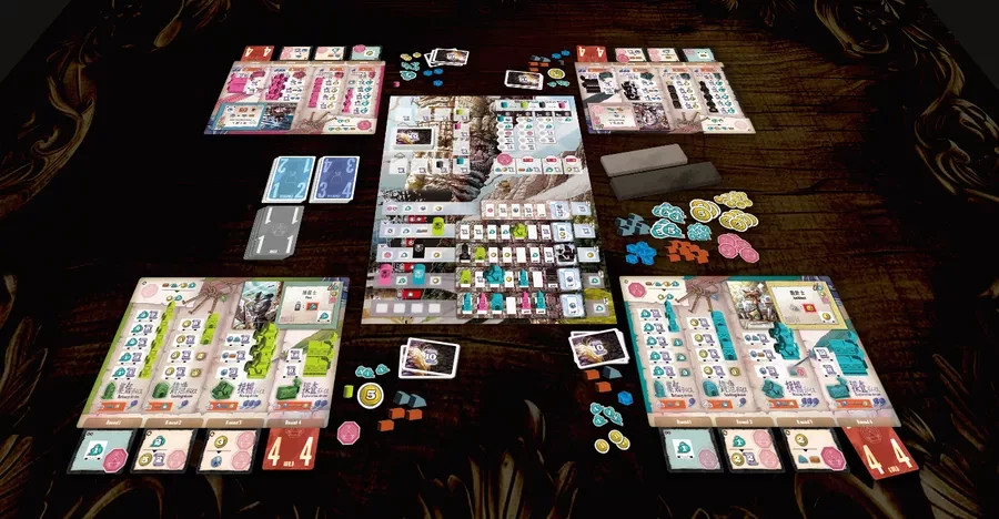 Falling Board Game Plus Kick Starter Promo Set NEW in Shrink by Capstone Games