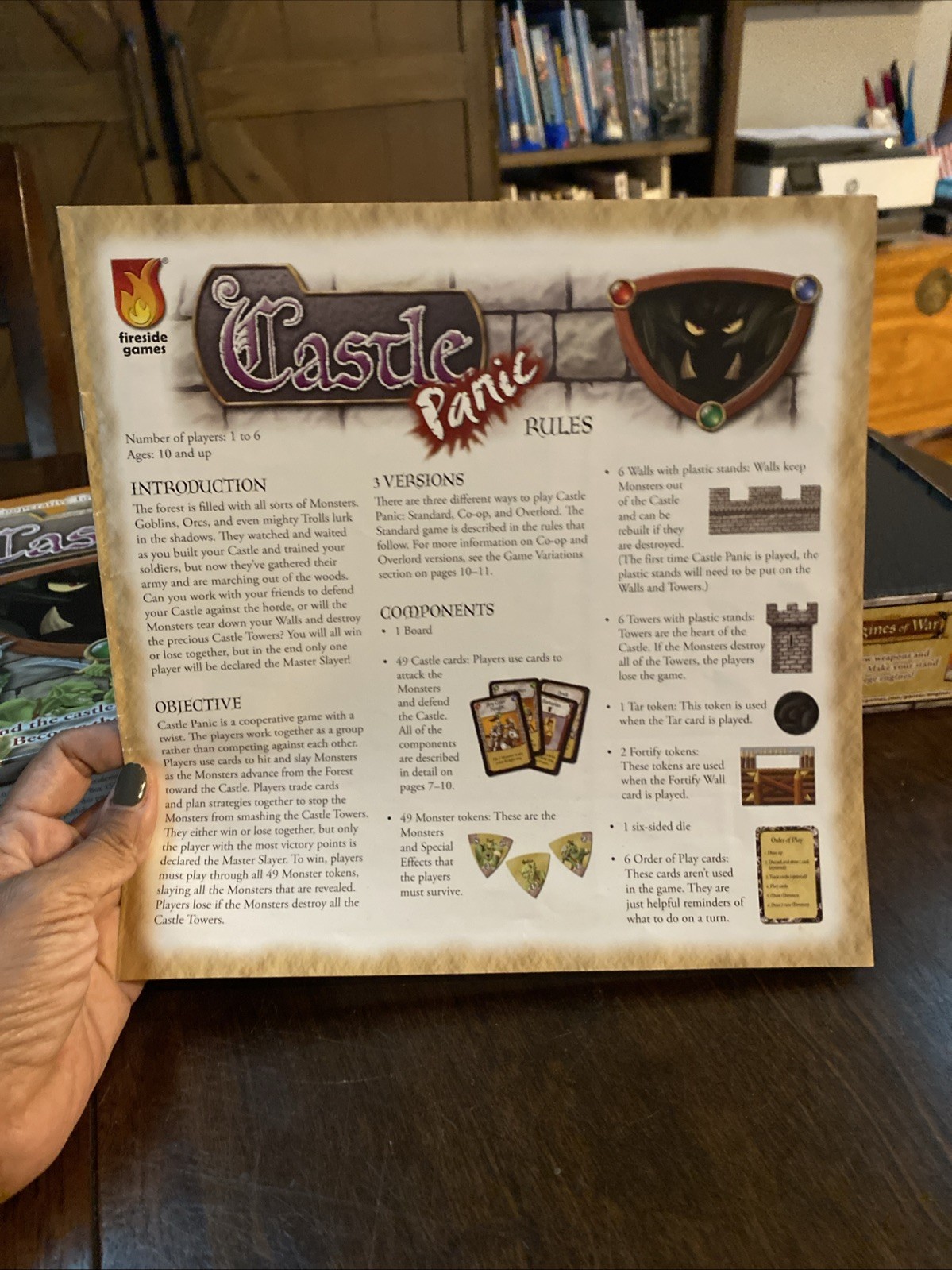 Castle Panic Board Game Fireside Games 1st Edition, 13th Printing Complete