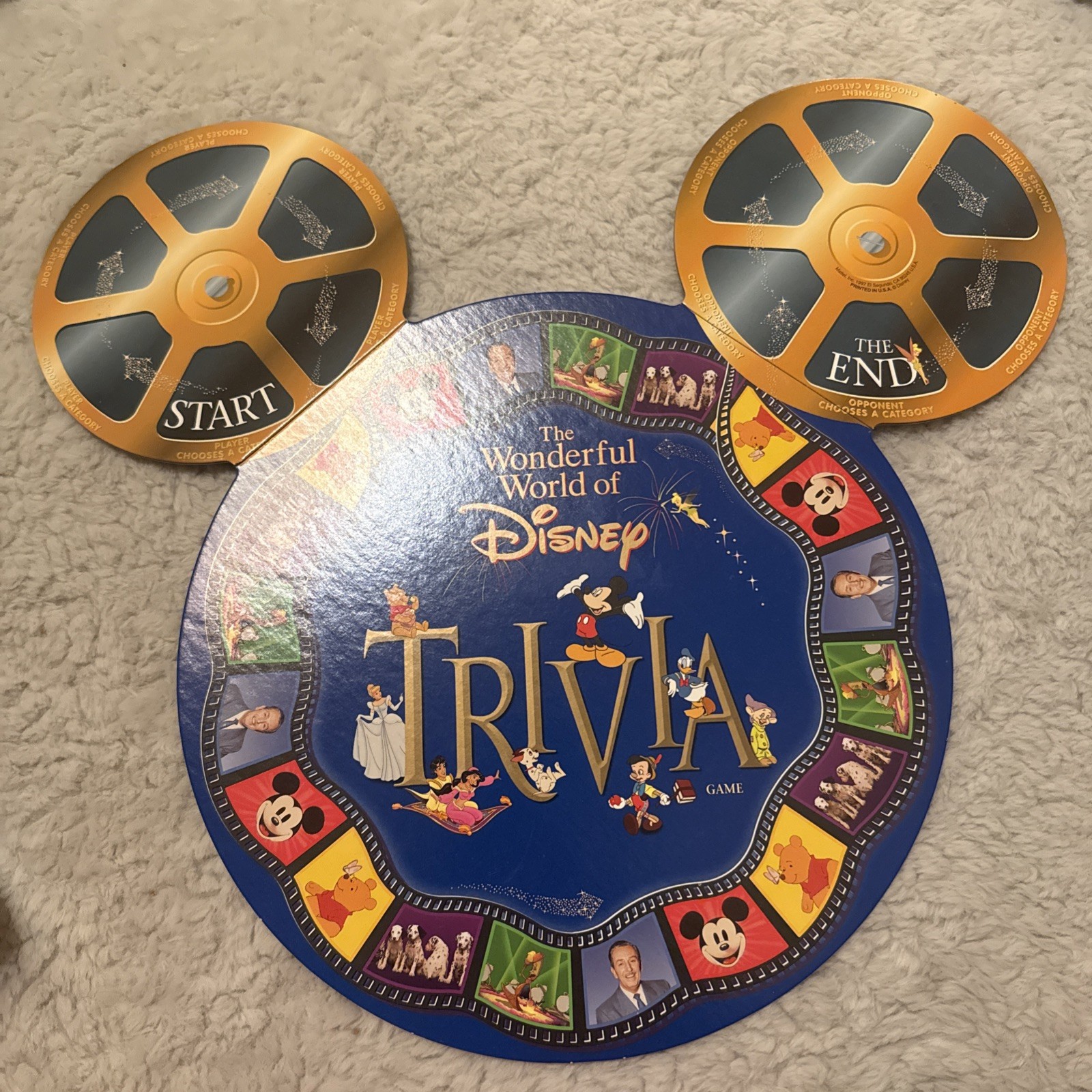 The Wonderful World Of Disney Trivia Game in Tin 1997 **COMPLETE** Walt Disney