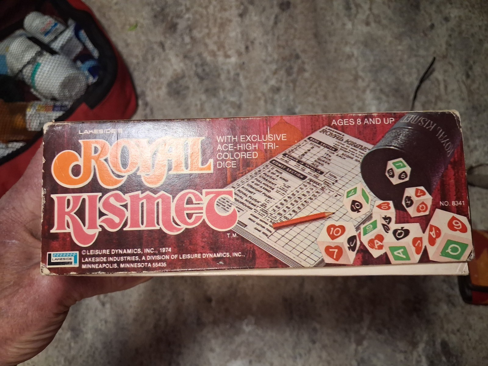 Vintage 1974 Lakeside’s Royal Kismet Poker Dice Family Game Complete RARE