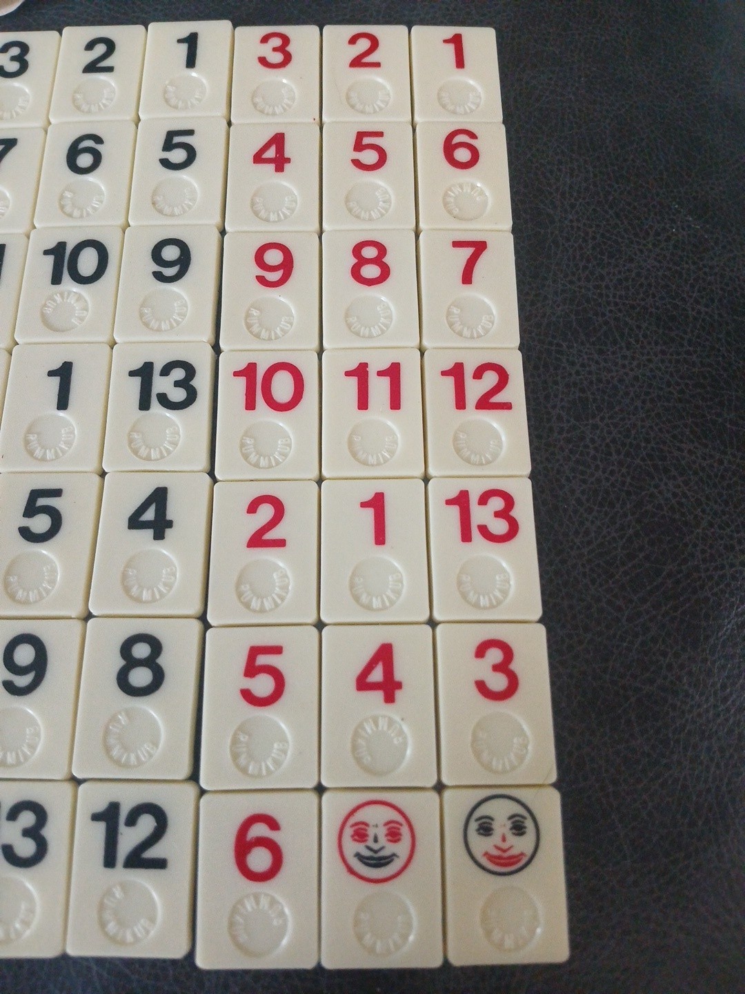Miniature Rummikub Pressman Travel Size Tile Game Vintage Tiles & Rules Only