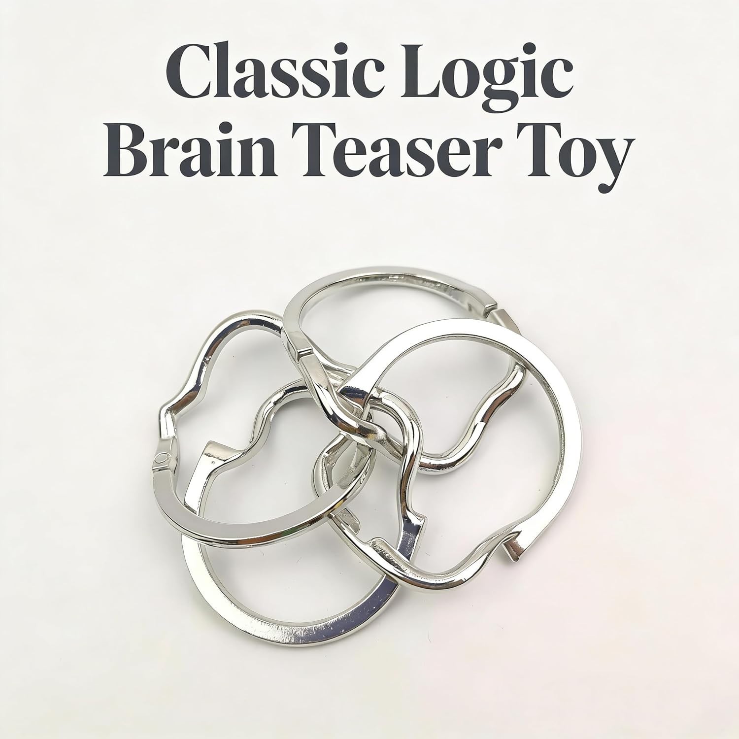 Fun Metal Brain Teaser – Classic Ring Disentanglement for Individual & Friends!