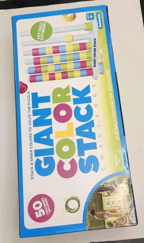 Giant Color Stack Challenge by Relatable Strategy Stacking Game 50 Puzzle SEALED