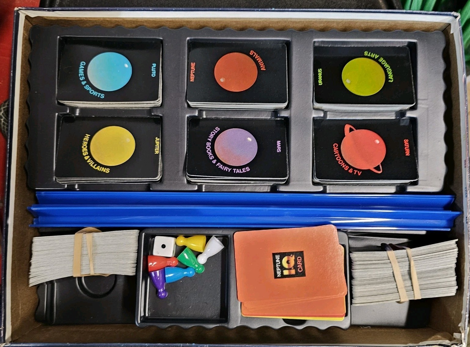 Trivia Adventure Quiz Game Pressman 1Q 2000 7 And Up 1980s Board Game Complete