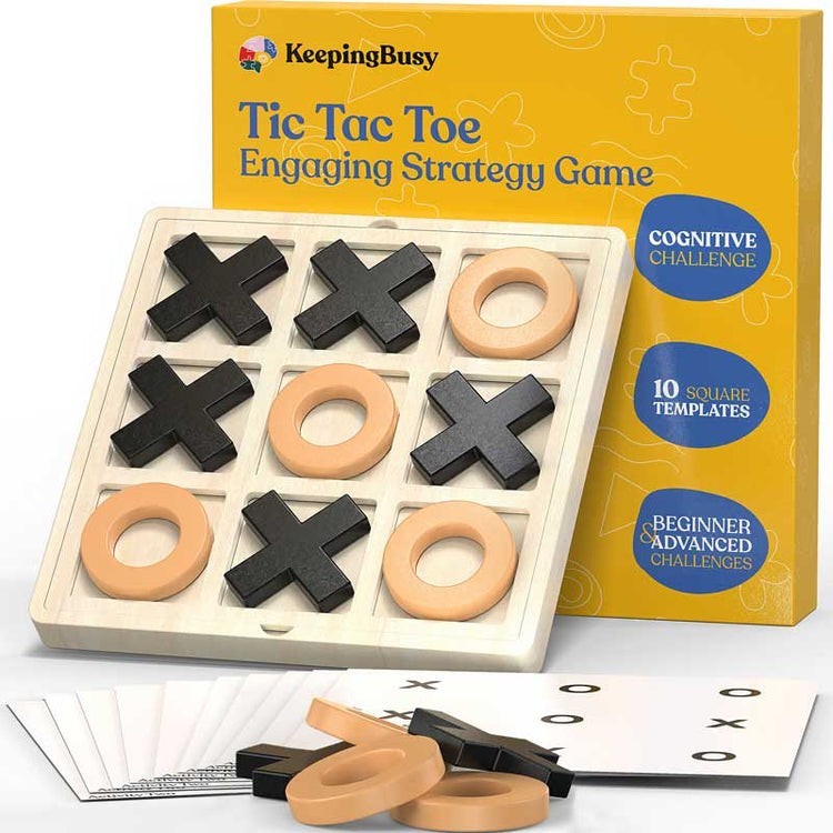 Keeping Busy Tic Tac Toe Dementia Activities for Seniors Elderly Alzheimers Game