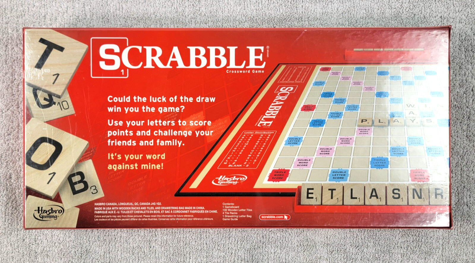 Scrabble Crossword Board Game Hasbro New 2013 Crossword Game *Sealed*