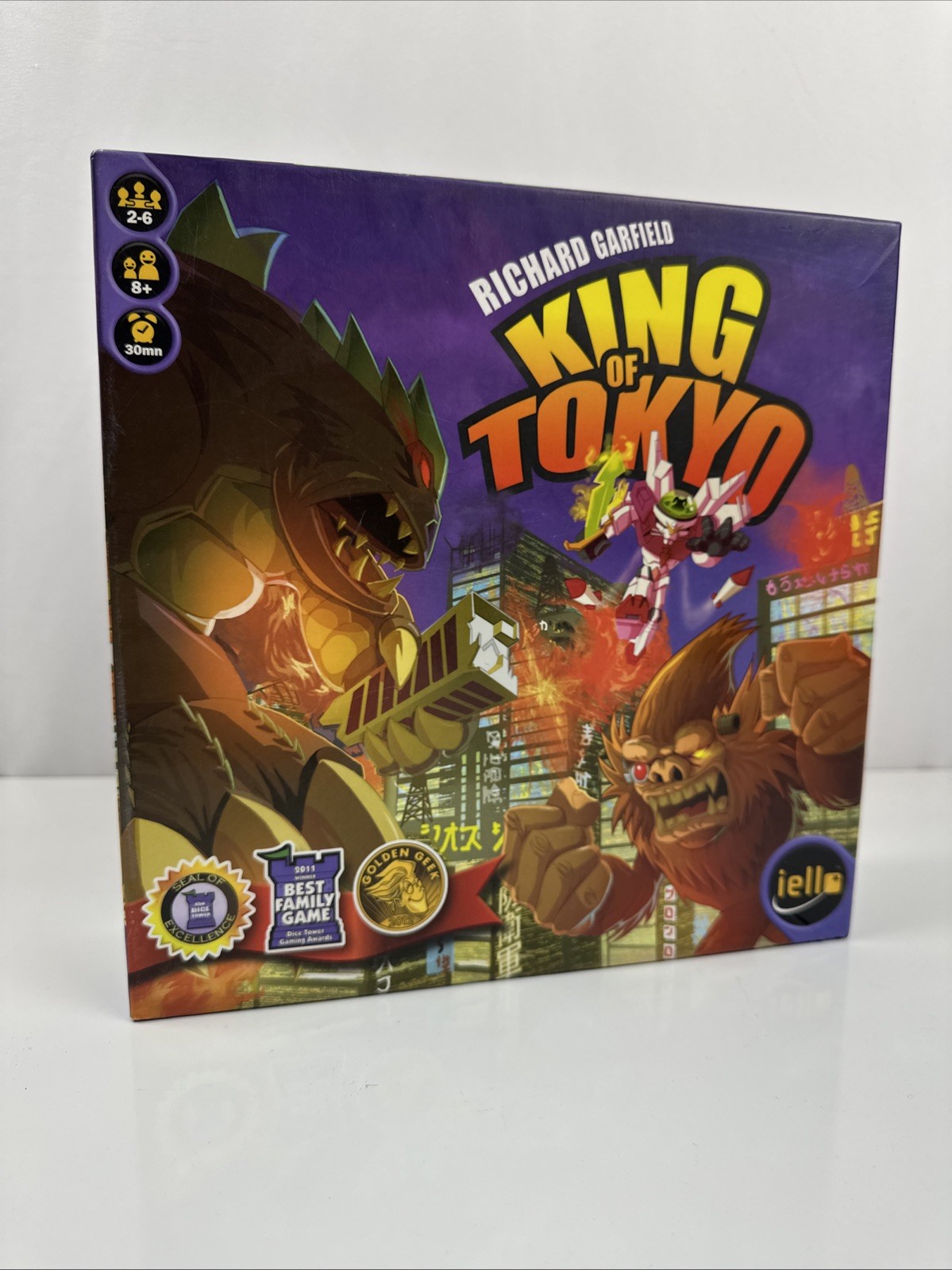 King of Tokyo Board Game + Power Up Expansion – Incomplete Base Cards – Pandakai