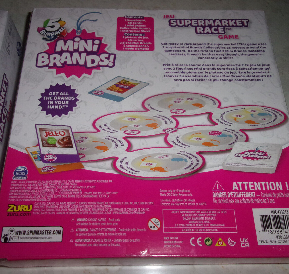 NEW IN BOX, ZURU MINI BRANDS SUPERMARKET RACE GAME AGES 8+