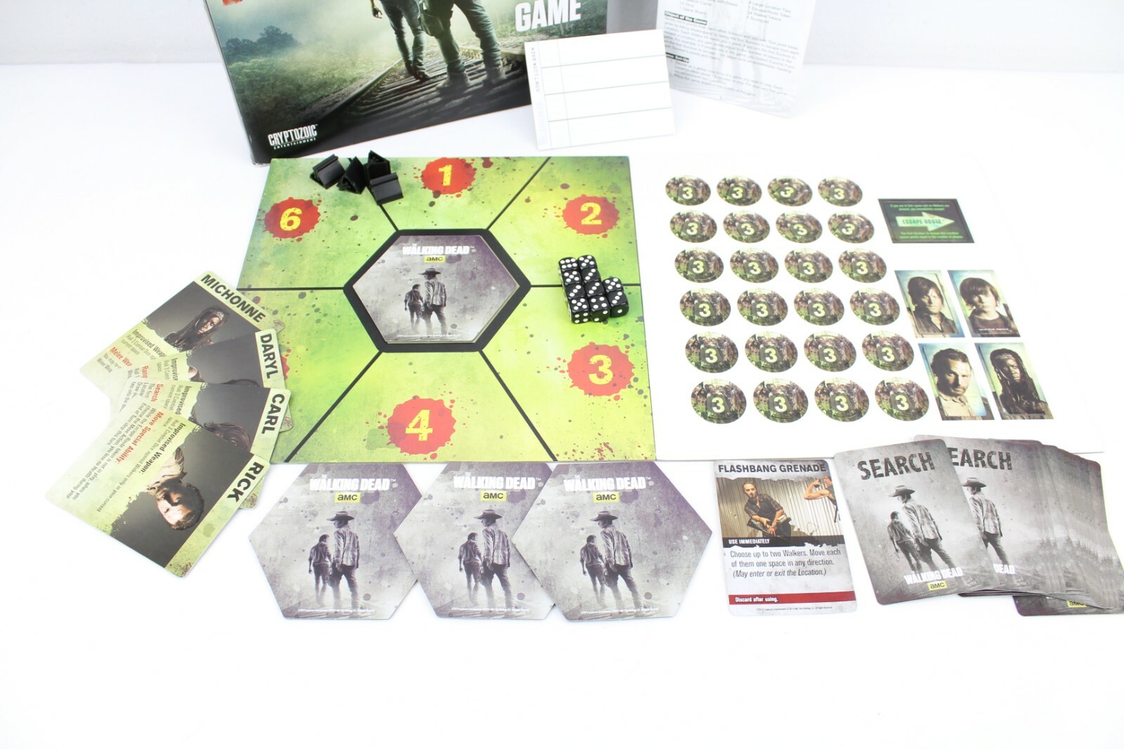 The Walking Dead: Don’t Look Back Dice Game Complete Cryptozoic Entertainment