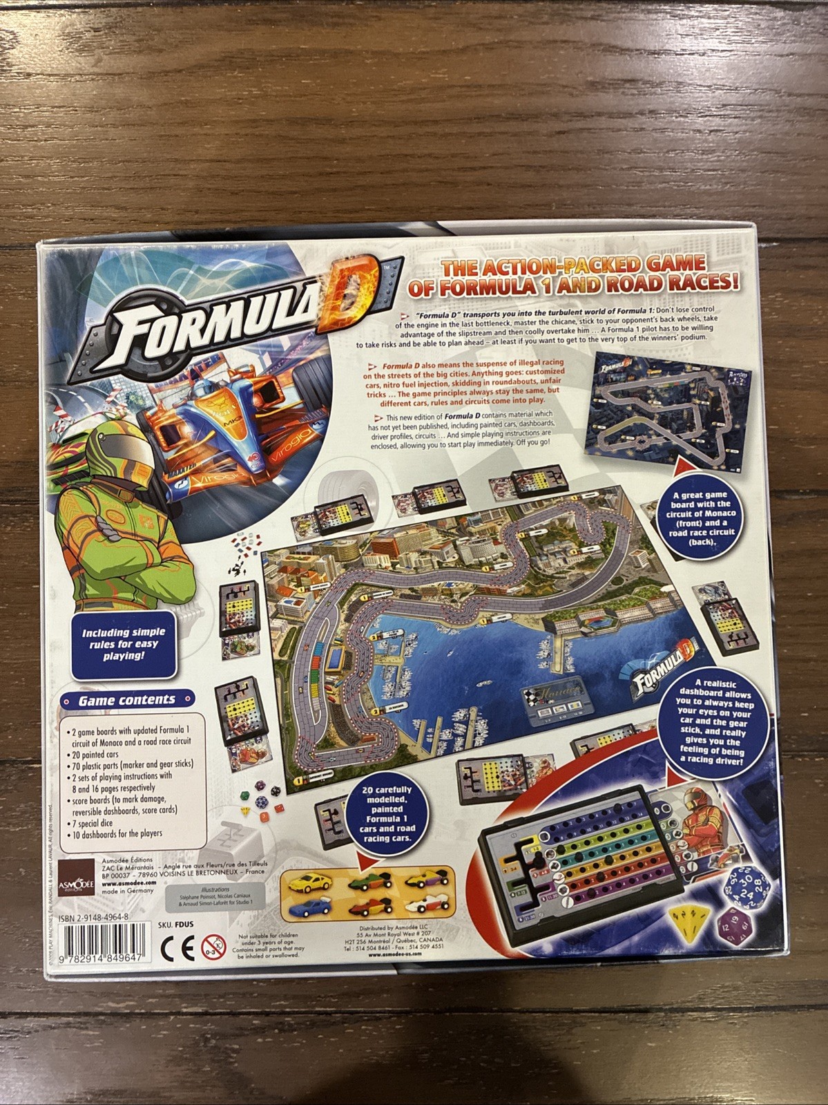 Asmodee Formula D Board Game Complete Mint Condition