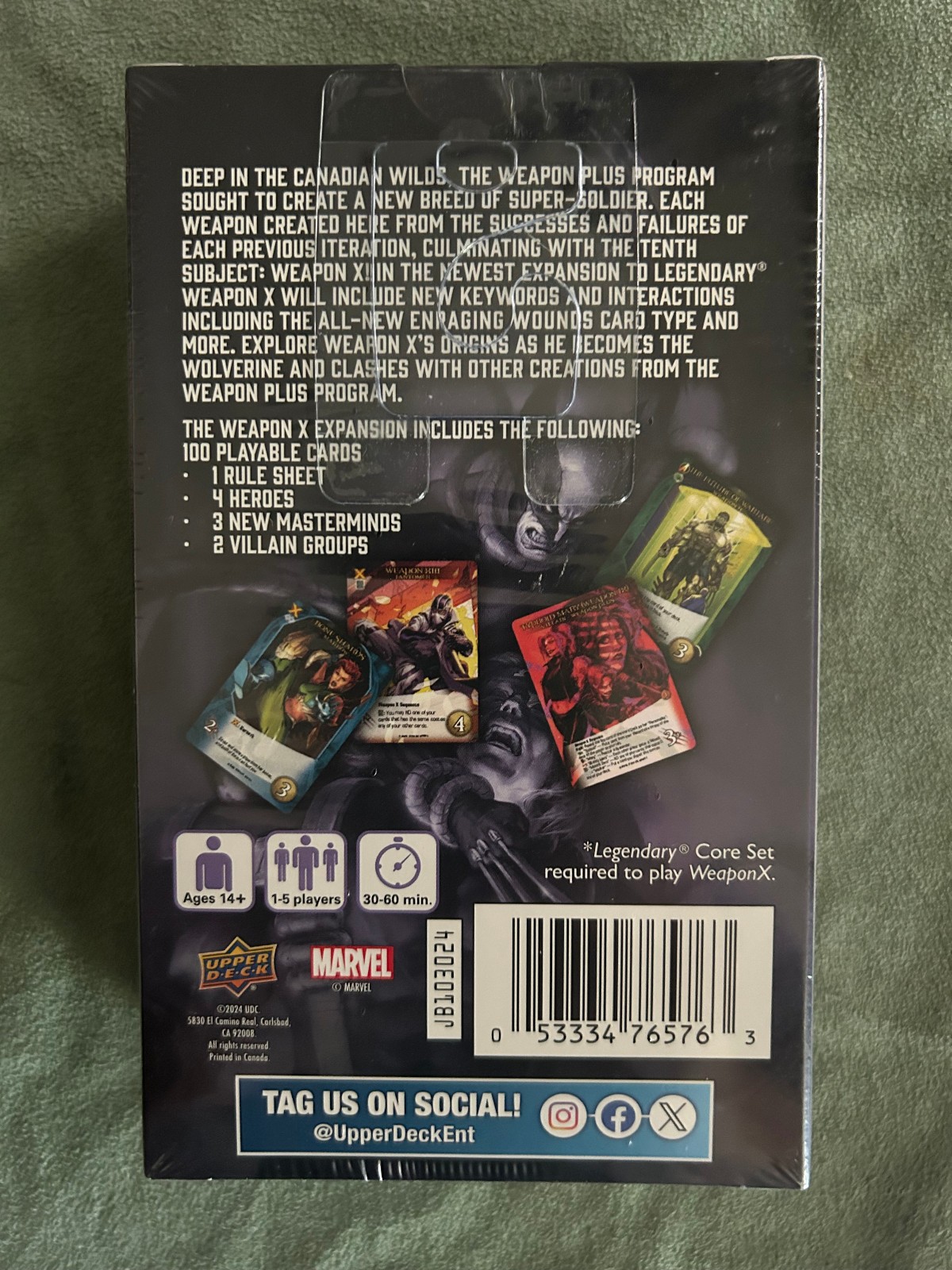 Marvel TCG Upper Deck Legendary Weapon X SEALED Box 2024