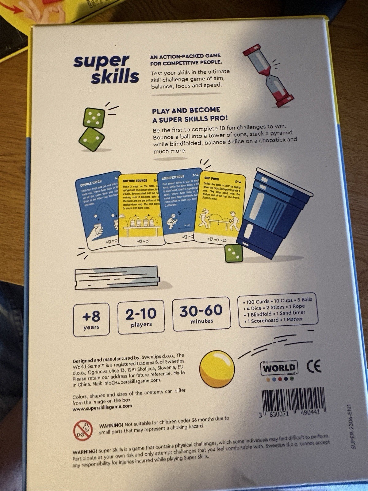 Super Skills Board Game 2-10 Players Ages 8 and Up 30-60 Minutes Complete
