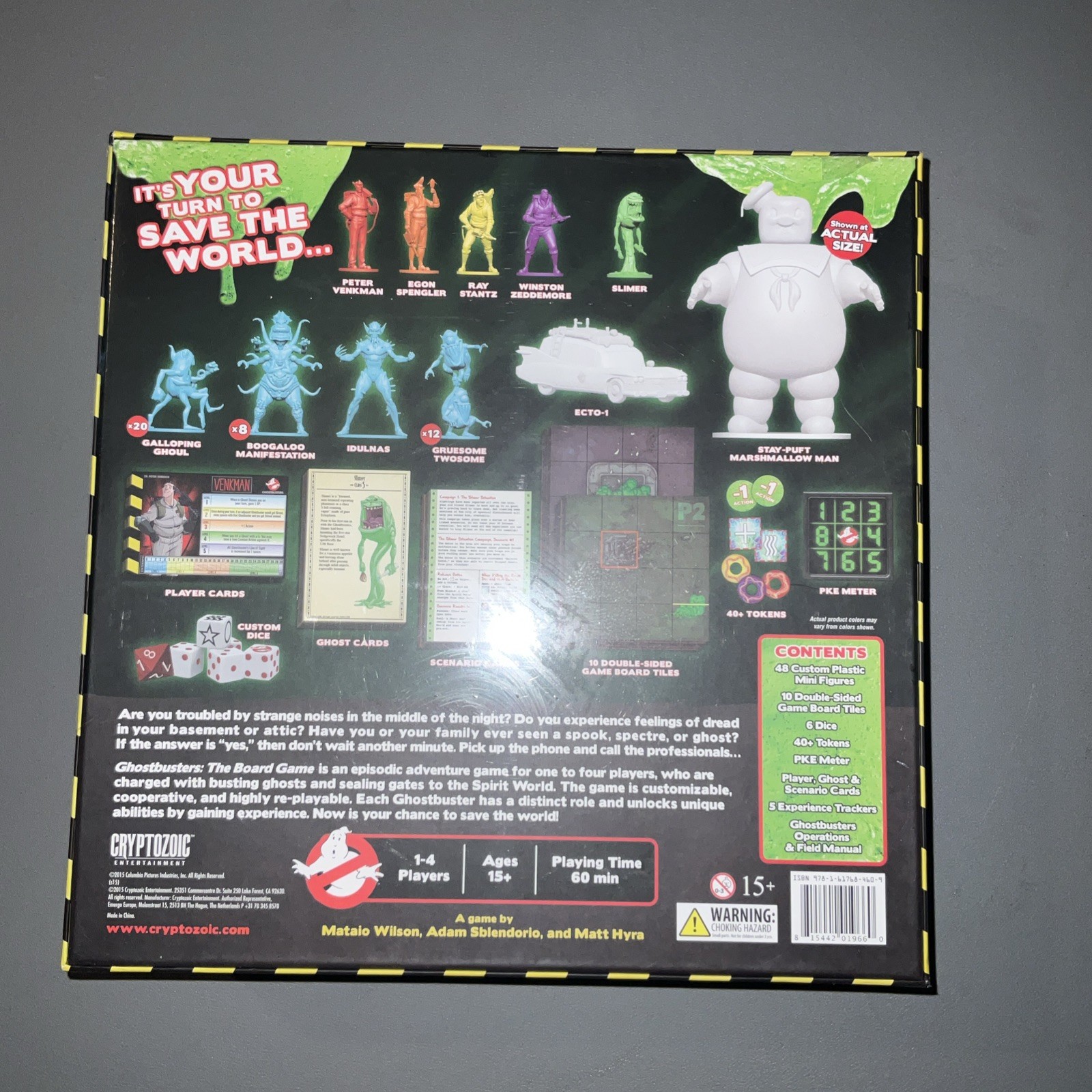 Ghostbusters The Board Game Kickstarter Edition 2015 Cryptozpic Complete Sealed