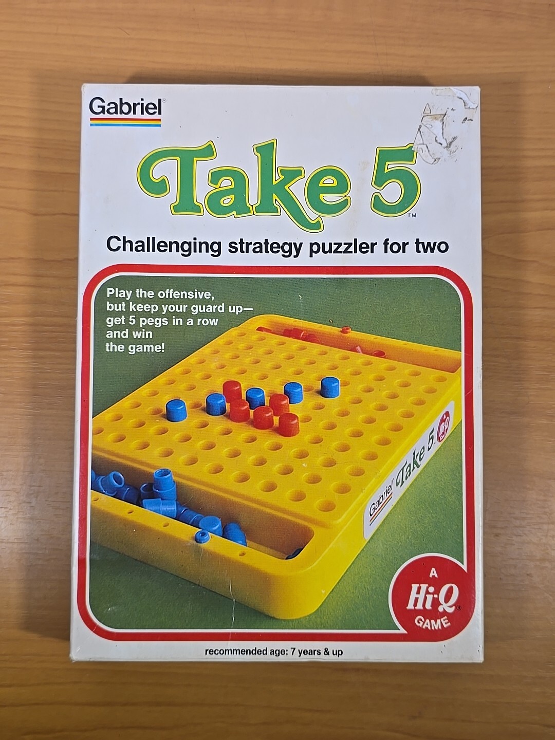 TAKE 5 Board Game Vtg 1977 Gabriel Hi-Q Strategy 100% Complete Hong Kong