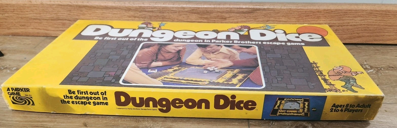 Vintage 1977 Dungeon Dice Board Game Parker Brothers