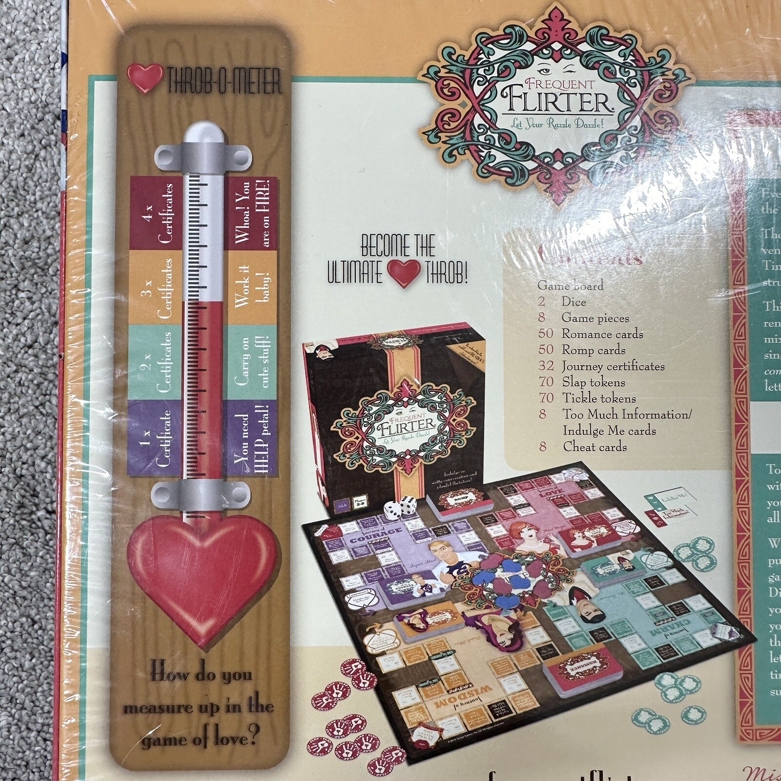Frequent Flirter Let Your Razzle Dazzle Board Game New in Box Sealed