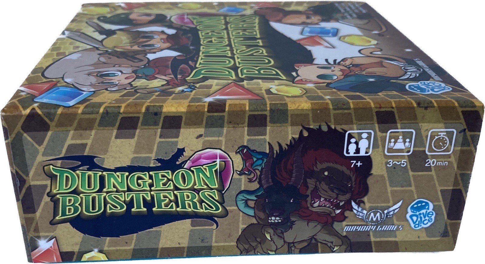 Dungeon Busters Card Game Mayday Games Fantasy Board Kids Teen Brand New OpenBox