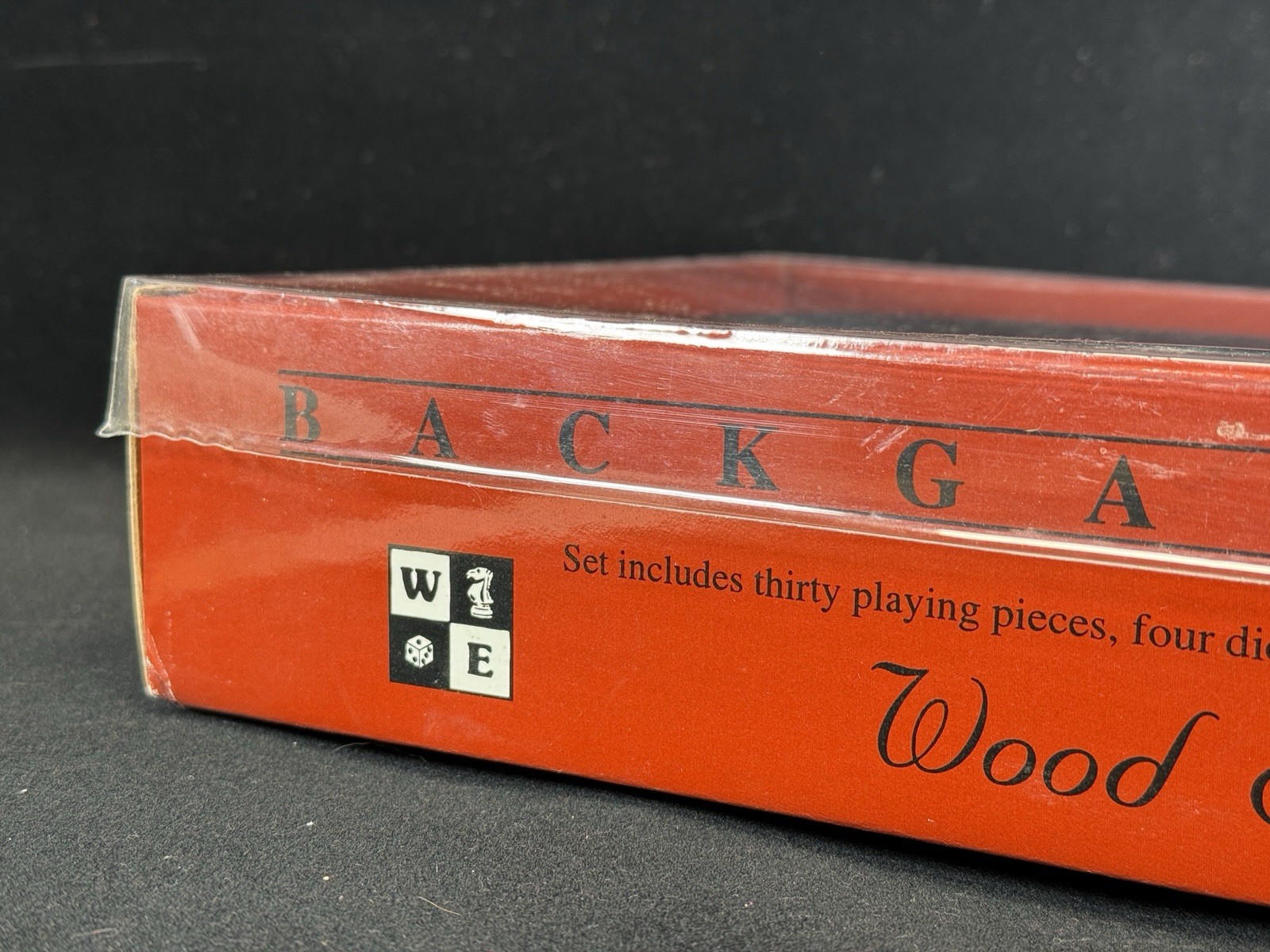WE Games Gray/Black Leatherette Backgammon Set 10 X 15” Closed